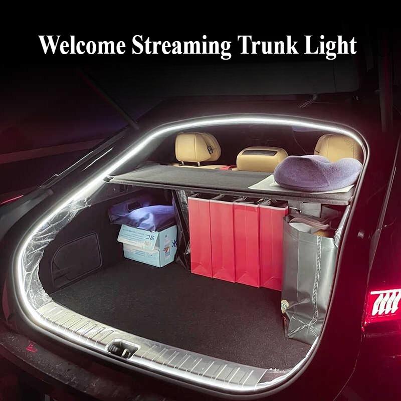 For XPENG Xiaopeng MONA M03 Car Rear Trunk Brighten LED Strip Lighting Waterproof Flexible Accessories