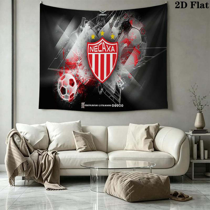 Necaxa Fc Wall Tapestry Aesthetic Wall Hanging Printed Fabric Blanket Decorative Tapestries for Bedroom Living Room Home Decor