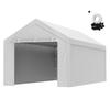 Carport Replacement Canopy Cover Top + Side Wall 6000 X 3000 Mm, Garage Tent Shelter Tarp Heavy-Duty Waterproof & UV Protected, Easy Installation with