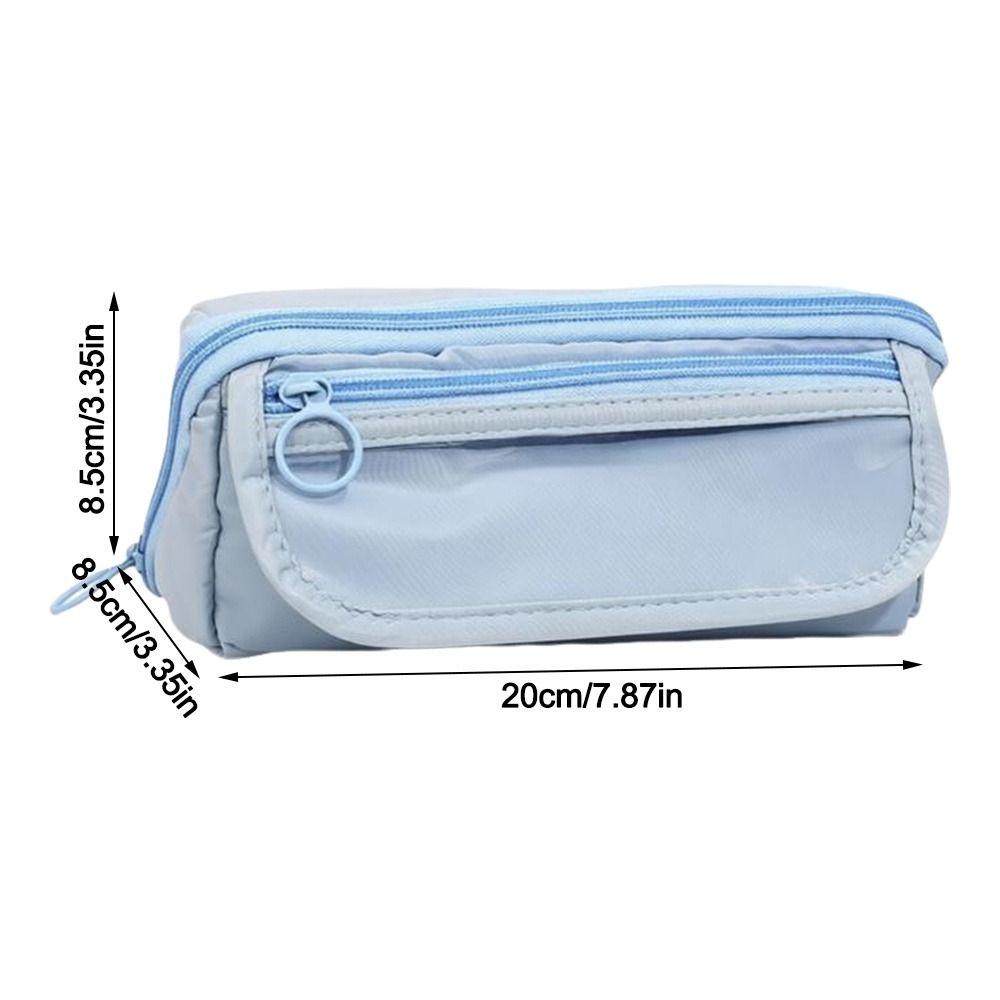 Large Capacity Pen Bag Back To School Stationery Organizer Portable Pencil Case  Gift