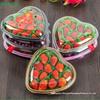 Gold Heart-Shaped Tray - Clear Lid Food Storage Box for Party Platters & Valentines Gifts