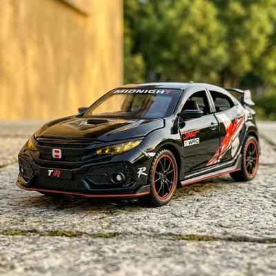 1:32 Honda Civic Type-R Super Modified Sport Car Acura NSX NA1 Racing Sport Couple Alloy Metal Diecast Model Car Decorative Gift