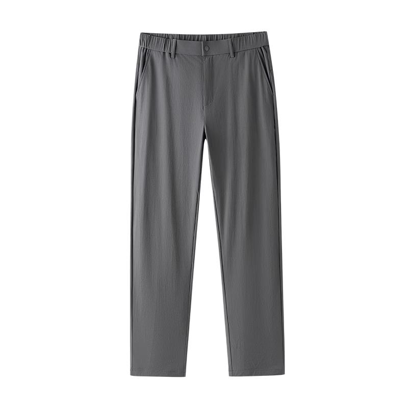 Men s Mid-Aged Summer Casual Straight-Leg Pants XXL серый