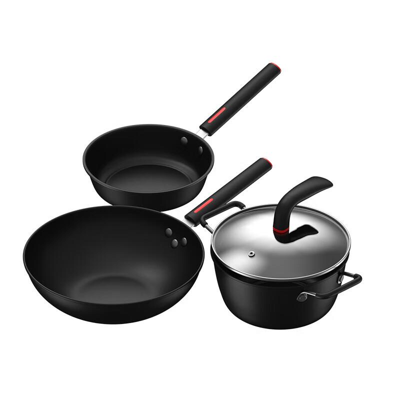 DStt Quzizi QZZ 3-Piece Stainless Steel Cookware Set