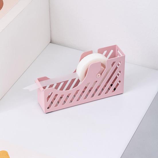 Portable Tape Holder Lightweight Sturdy Iron Desktop Tape Dispenser Minimalist Design Office Desk Accessories