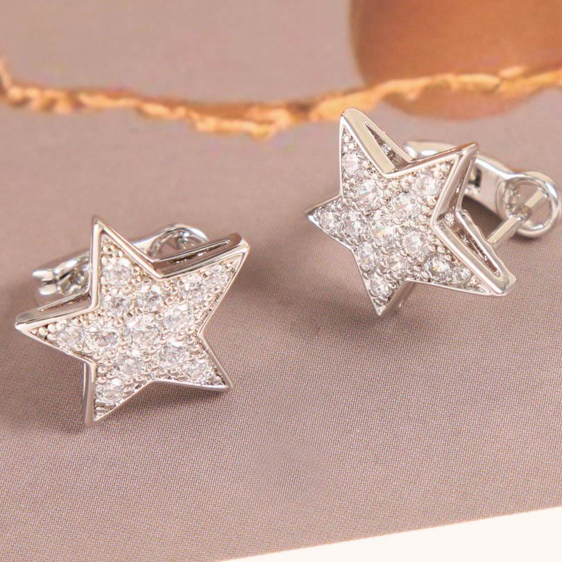 2023 Trend Popular Brand Earrings Luxury Jewelry for Women Fashion Diamond Designer Eardrop Fine Quality Women's Star Ear Stud