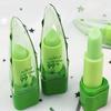 Hidratante Natural Aloe Vera Mudança de Cor Brilho Labial Longa Duração Nutritivo Cuidados com os Lábios Mudança de Temperatura Bálsamo Labial Batom Cosméticos