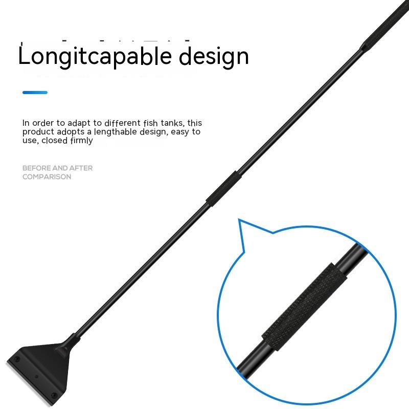 Fish Tank Brush Cleaning, Long Handled Algae Scraper with No Dead Corners, Household Cleaning Tools, Aquarium Accessories