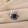 London Blue Topaz Gemstone 925 Sterling Silver Jewelry Elegant Pendant 0.5" For Mother's Day Gift CP-43-17