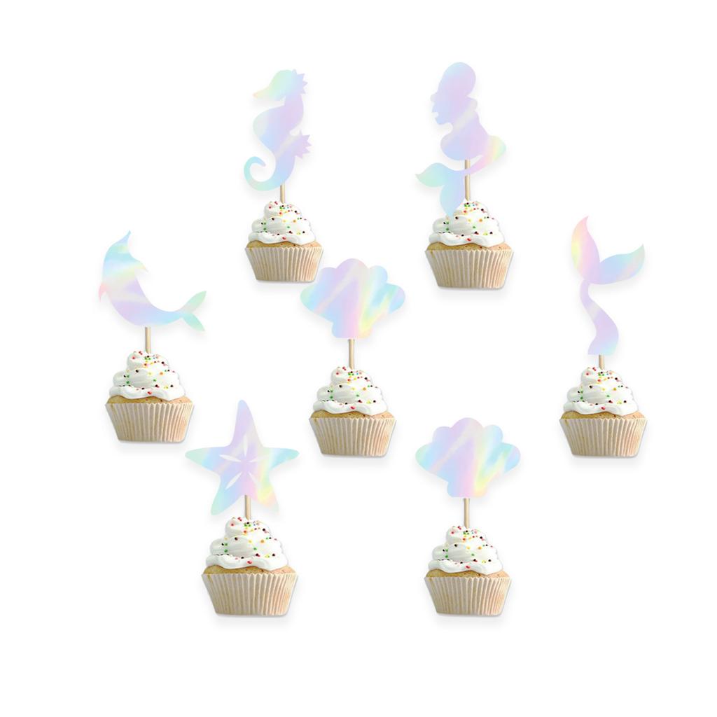 Birthday Party Topper, Laser, Mermaid Theme, Cake Topper, Party Decoration, Paper Products, Cake Decoration Banner