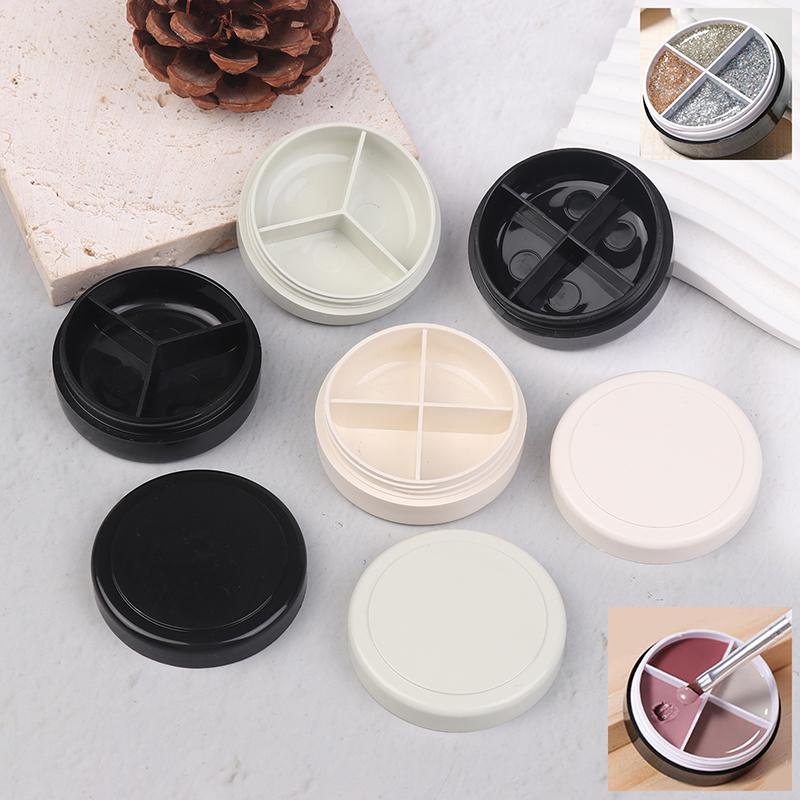 3/4 Grids Nail Patting Gel Empty Jar Glitter Nail Painted Polish Holder Case Packaging Box Manicure Uv Glue Organizer Plastic