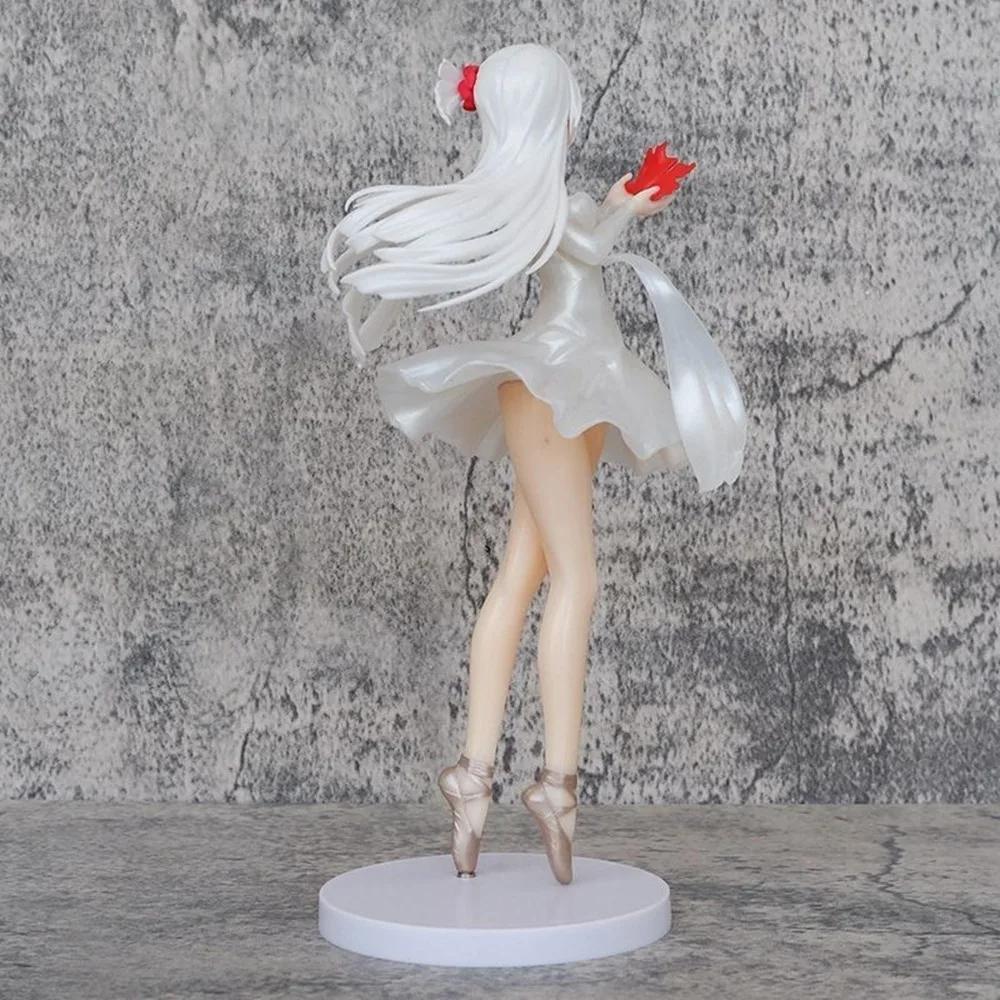 24.5cm Azur Lane Anime Figure Shoukaku Ancient Style Action Model Ballet Dancing Crane Figurine Doll Toy Gift IJN PVC Round Sensory Compression Bouncy