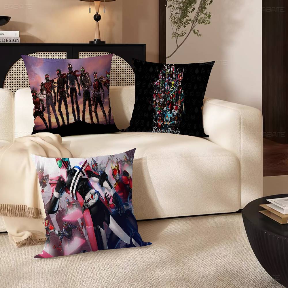 Kamen Rider Series Pillow Cover For Bedroom Room And Living Room Sofa Decorative Cushion Cover
