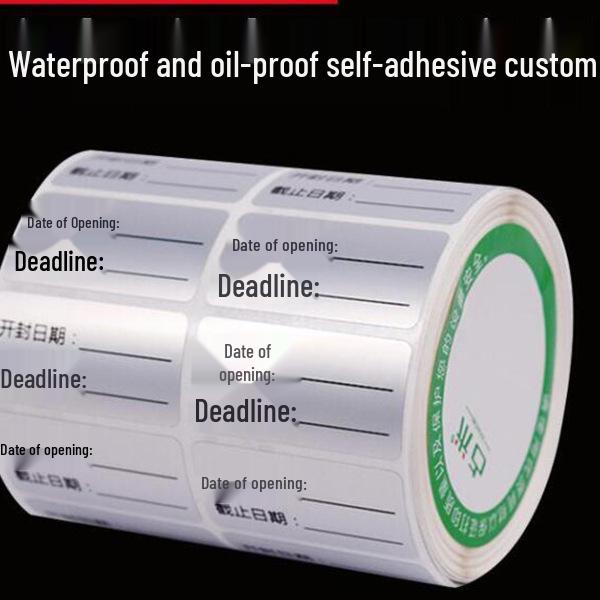 Waterproof Food Label Stickers: Classification & Opening Date for Frozen Items