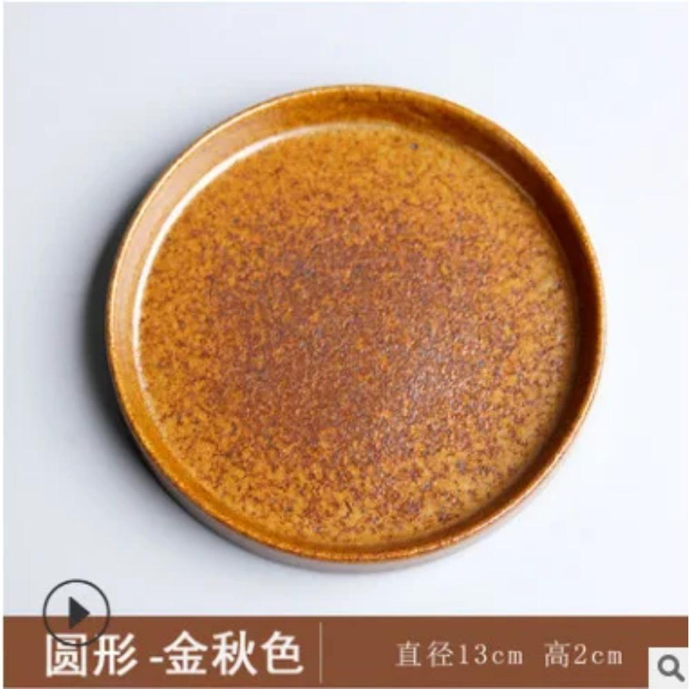Japanese Vintage Tea Cup Set Ceramic Coffee Mug Rust Glaze Milk Cafe Cup with Wood Handle Water Cup Teacup Home Office Drinkware