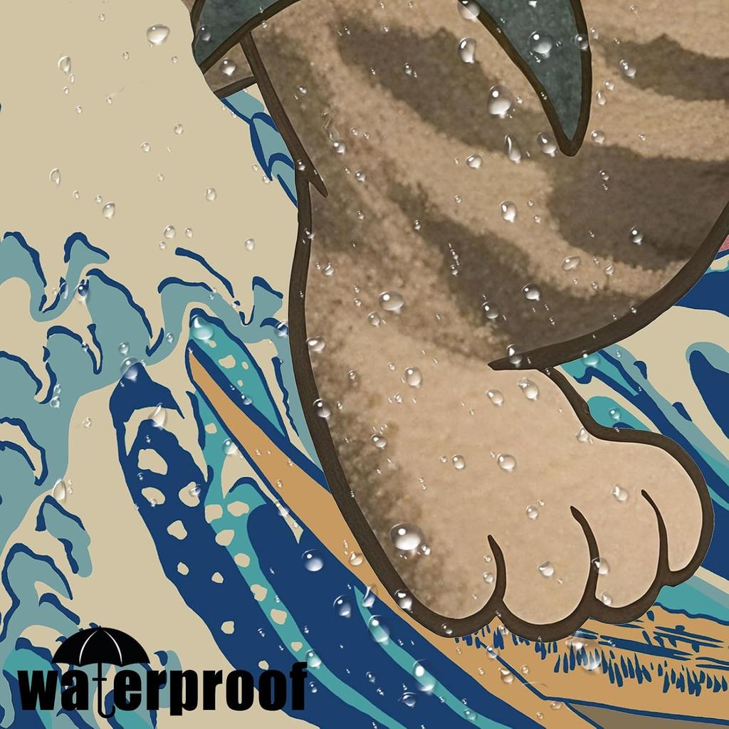 Funny Japanese Cat Shower Curtain Cute Fun Cool Cat Monster Shark Shower Curtains For Bathroom Vintage Ocean Waves Anime Kids