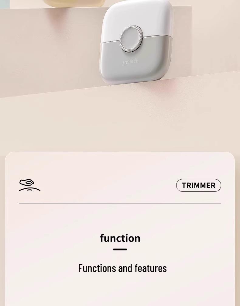 2-in-1 Multifunctional Hair Clipper & Comb for Trimming Bangs & Broken Hair - Perfect for Girls & Children