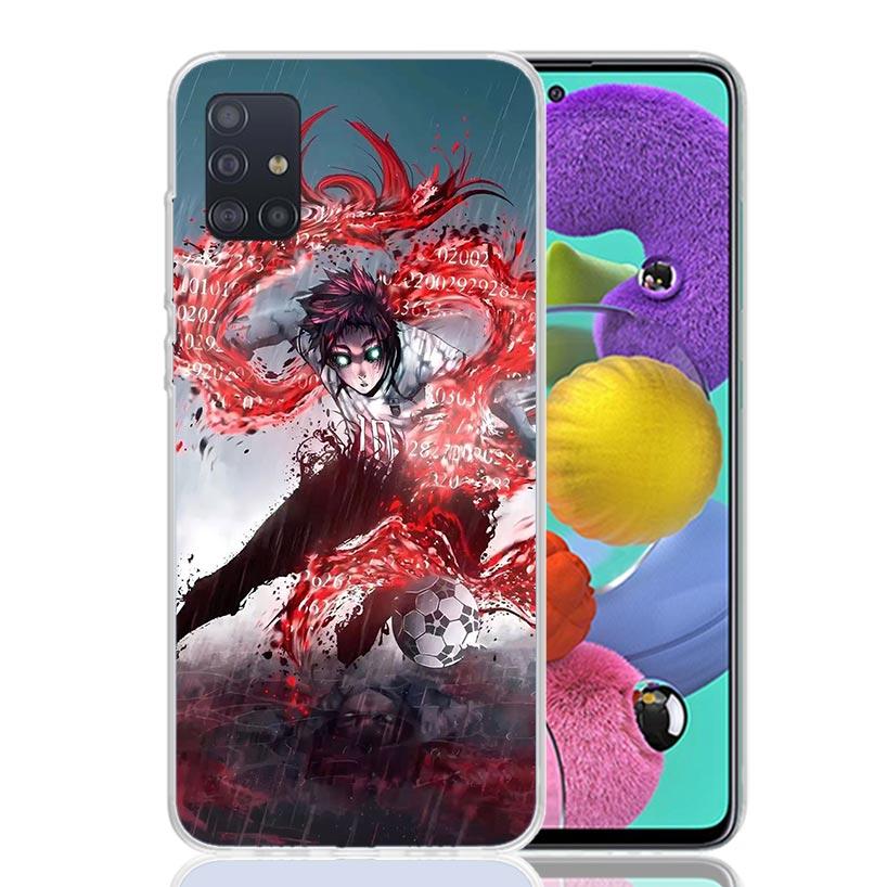 Blue Lock Shidou Ryusei Phone Case For Samsung Galaxy A52 A32 A22 A12 A02S A50S A30S A51 A31 AA71 Note 20 Ultra 10 S10 Plus Gala