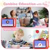 Kids Camera, Toddler Digital Camera with Rotating Zoom Lens, 3.5” Large Screen, 1080P Toy Camera for Kids with Flash, 32GB Card, Birthday Gifts for