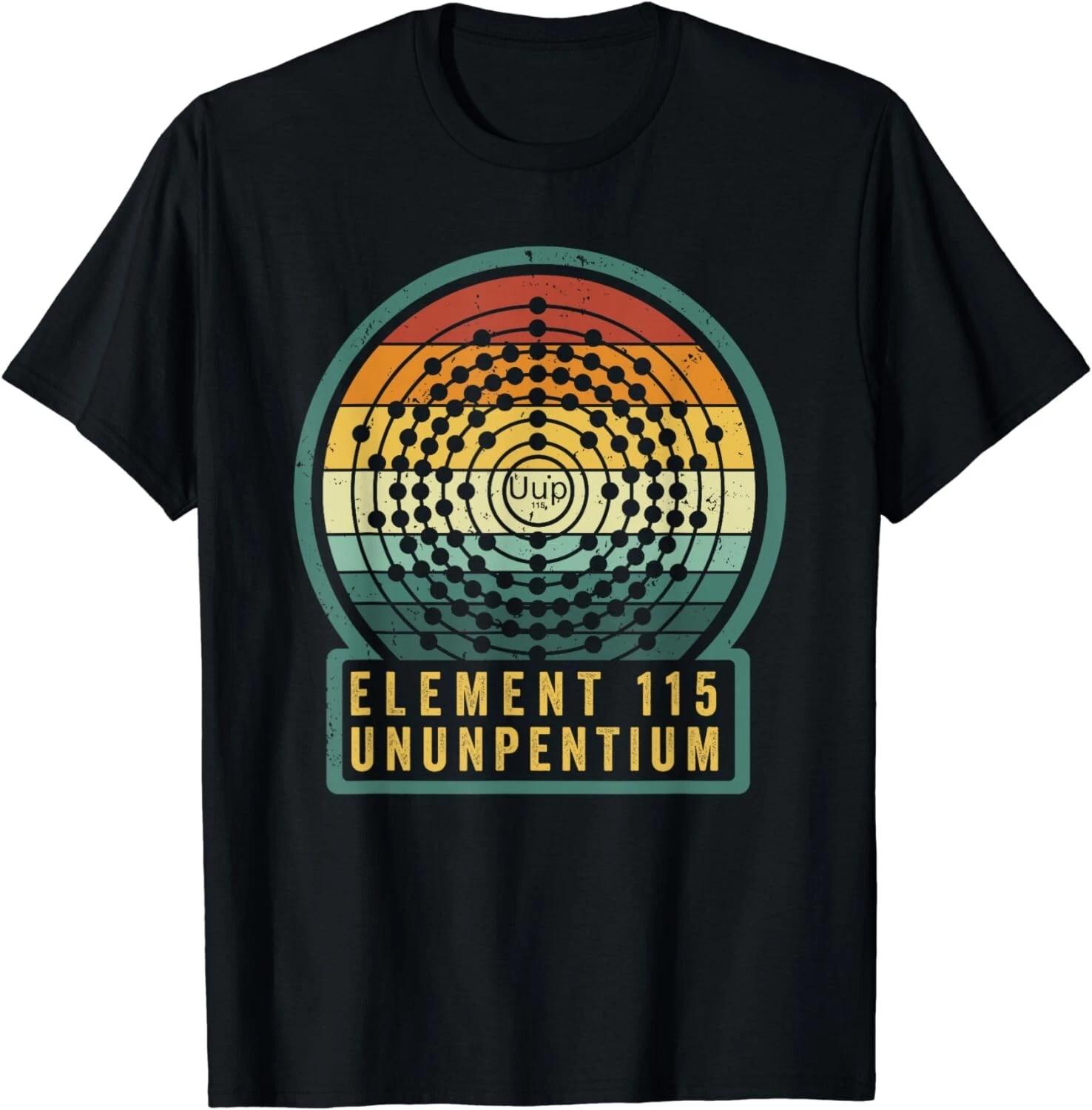 Retro Element 115 Ununpentium Alien Area 51 Electron Shell Gift Unisex T-Shirt S