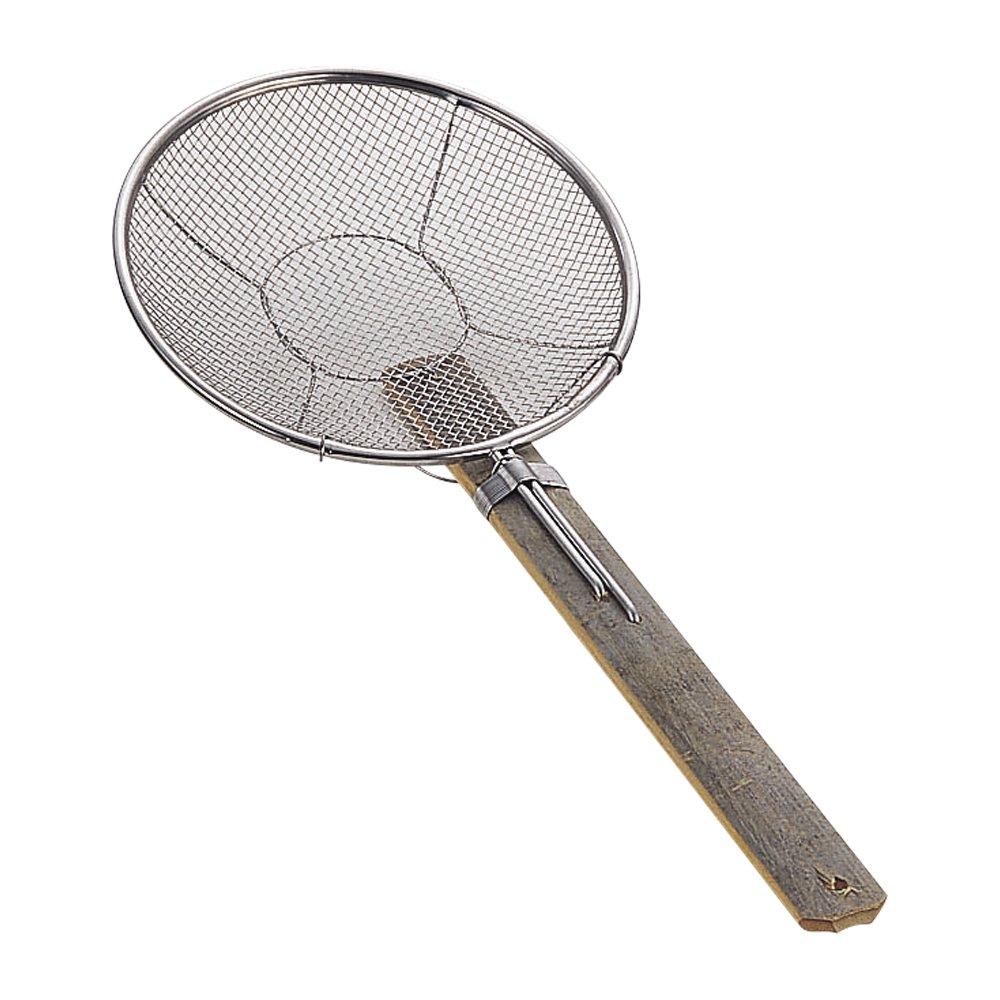 18-8 Special Bamboo-Handled Soba Noodle Fryer, Type A, 8 Inches (24 Cm)