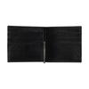 Gucci Ikonisches Muster Form ineinandergreifendes G Canvas mit Lederbesatz Canvas-Tasche Kartenhalter Geldbörse Herren Schwarz