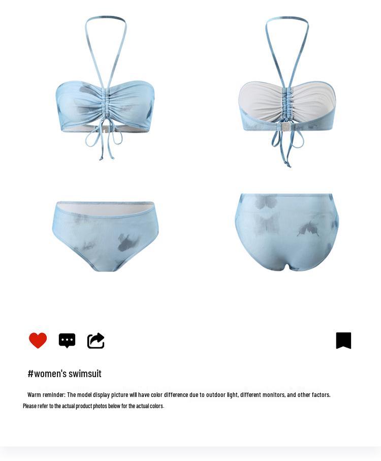 2024 Women's High-End Four-Piece Bikini Set: Conservative Style for Seaside and Hot Spring Vacations