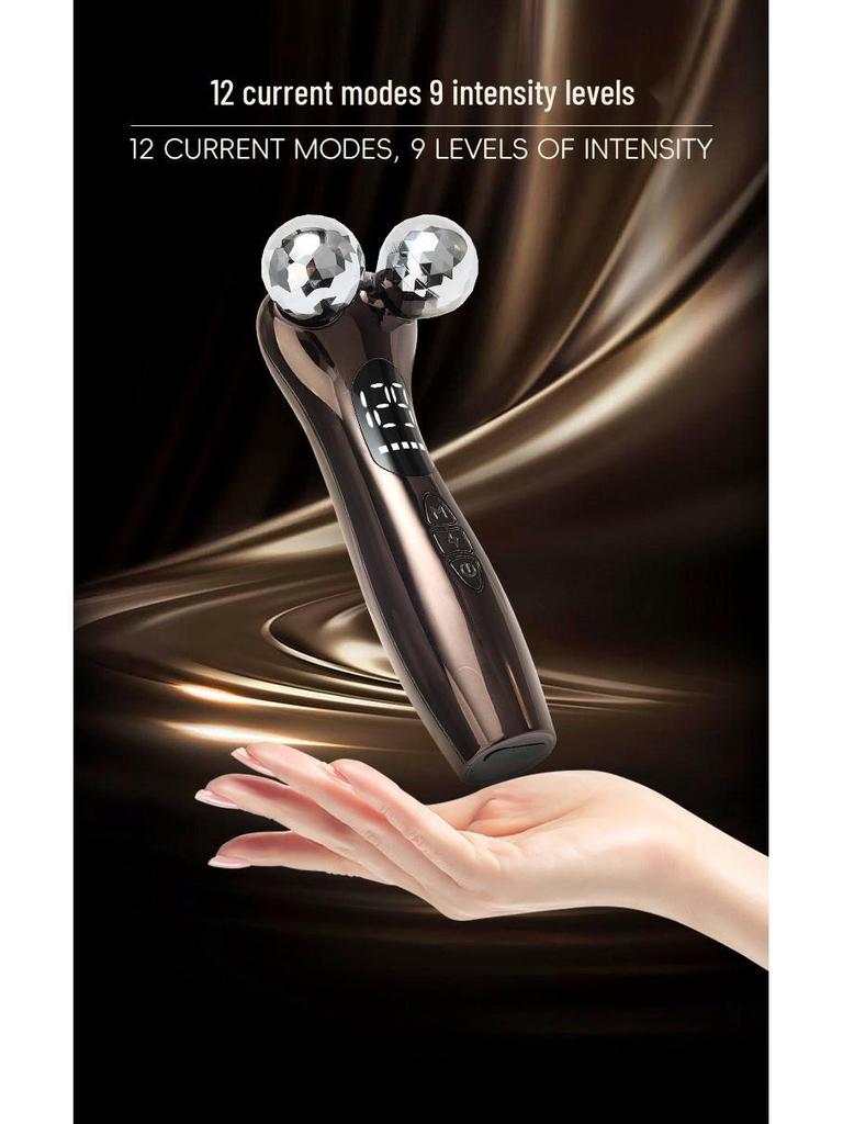 4D EMS Roller Massager & 3D Sculpting Microcurrent Beauty Device for Home Use