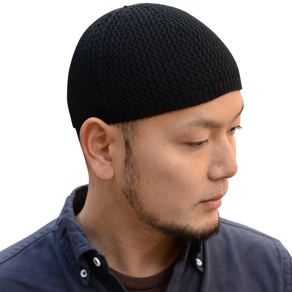 Nakota Seamless Cotton Islamic Islamic Watch Made in Watch Size Black Hat, Cap, Japan, Hat, Cap, Beanie, M, (97)