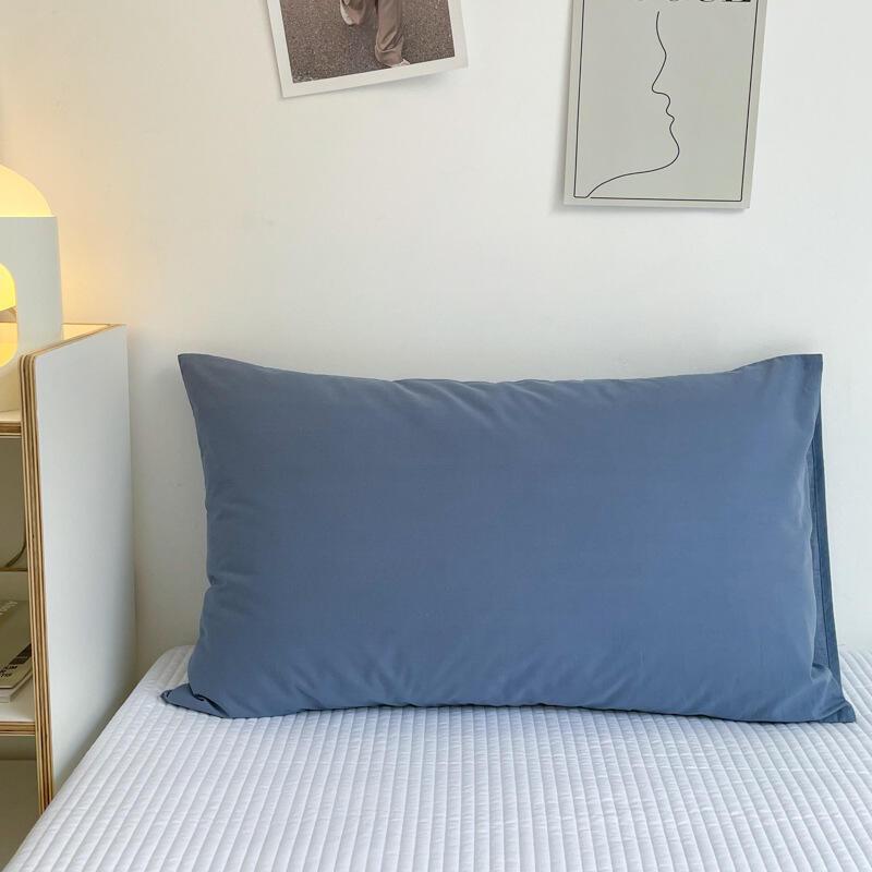 Coppia di federe in puro cotone con federa singola per cuscino in cuoio capelluto 48X74 cm (Senza nucleo del cuscino)