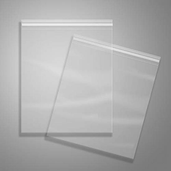 iMailer - 100 Pcs -12" X 18" Clear Plastic Cellophane Bags-Resealable Self Sealing Cello Poly Bags for Prints, Photos, Documents, Clothing, T-Shirt
