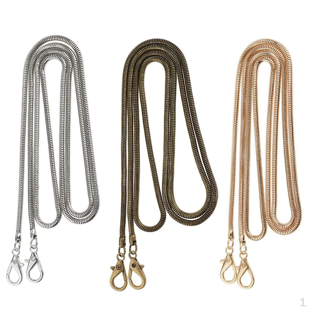 3Pcs Handle Strap Iron Snake Chain Handbag Bag Accessories