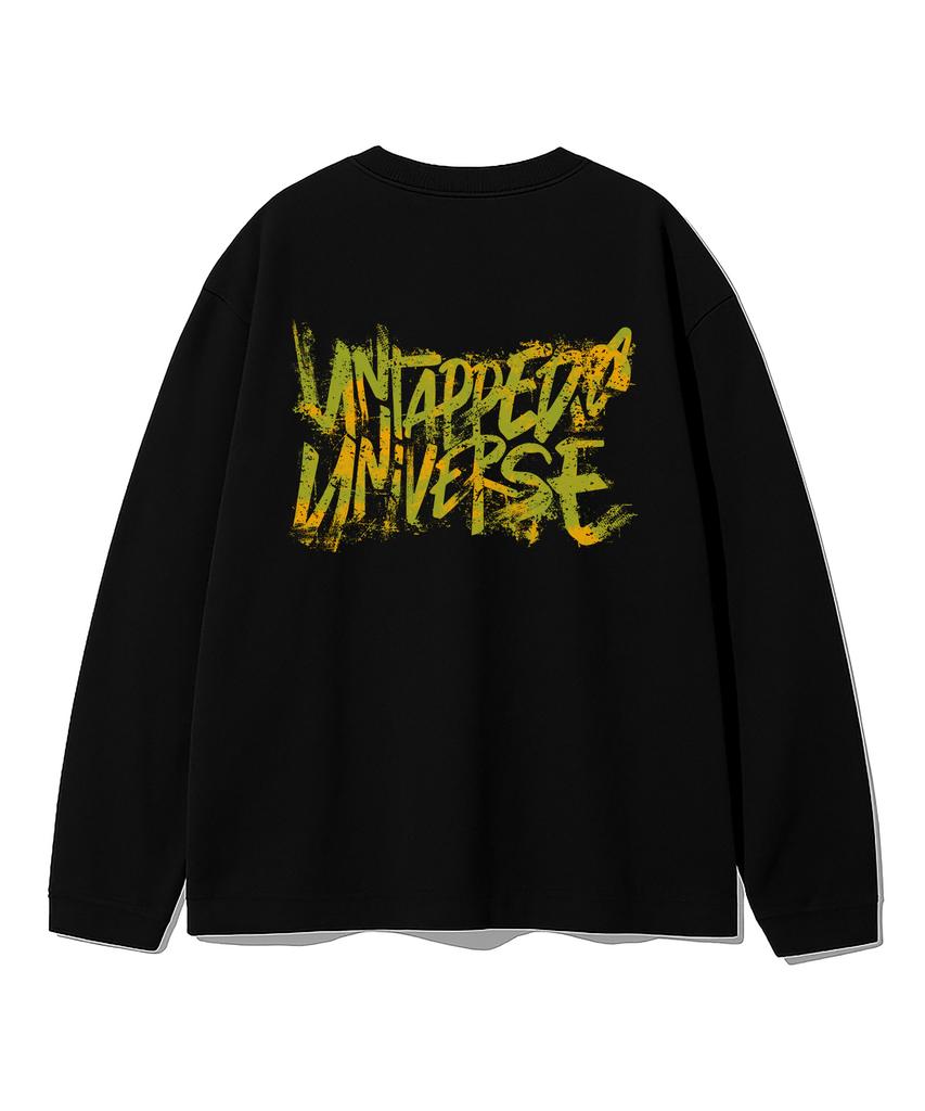 UNTAPPED STUDIO Universe Painting Scratch Oversized Long Sleeve T-Shirt 8 Colors (Type A)