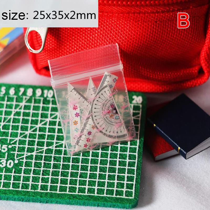 

4 шт./компл. 1:12 масштаб кукольный домик миниатюрный коврик для резки ножницы линейка аксессуары