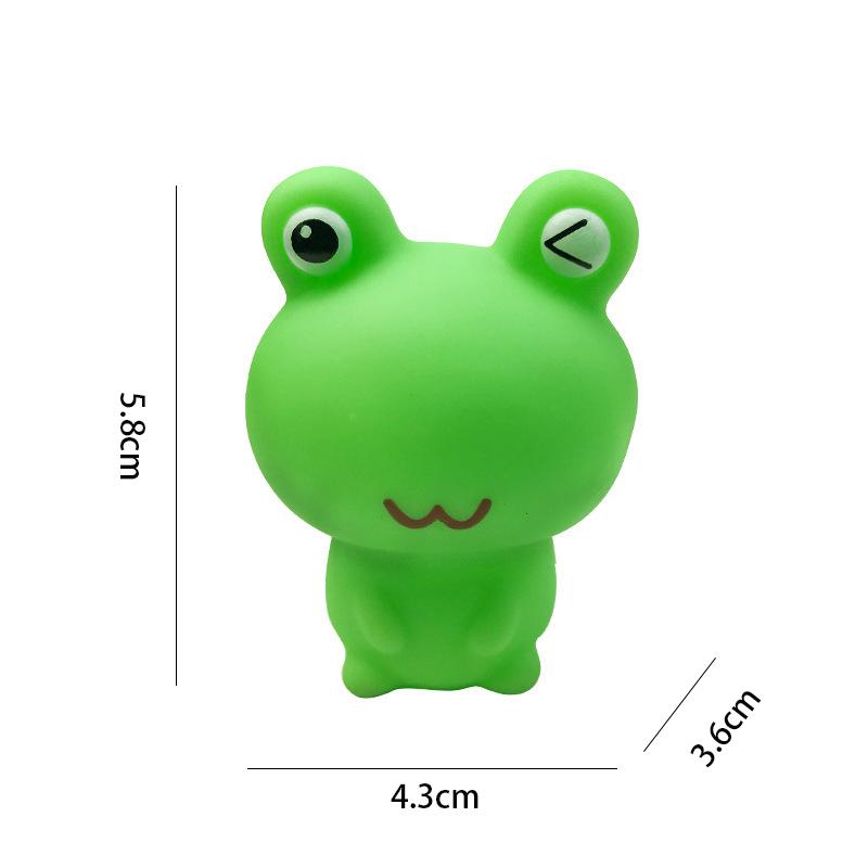 Baby And Childrens Bathing Frog Toy Mini Rubber Squeak And Toy Floating