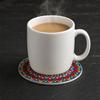 8PCS Coasters, Colorful Wood with Non-Slip Coasters, Heat Insulation Waterproof Drink Holder, for Home Office Dining Table