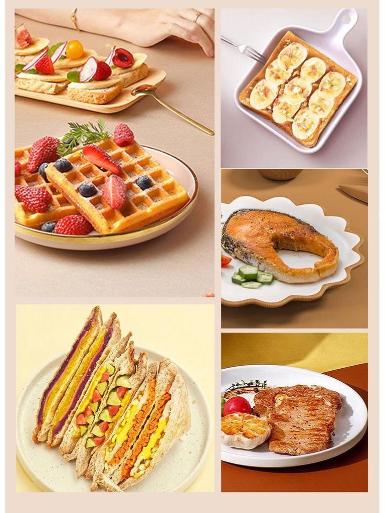 Versatile Breakfast Station: Steamer, Boiler, Fryer, Griller, Sandwich Maker & Noodle Cooker