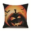 Halloween Linen Pillow Cover Printed Pillow Cover