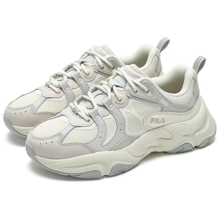 Fila MARS 3 Abrasion Resistant Breathable Low Top Casual Shoes Women's Ecru F12W442102FBL