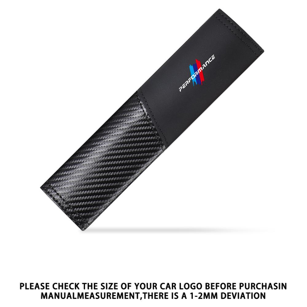 2pcs Carbon Fibre Seat Belt Covers Car Shoulder Pad Seat Belt For BMW E46 E90 E60 F30 E87 E36 F20 E92 Serie 1 Car Accessories