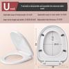 Housse de siège de toilette universelle à installation rapide et à descente lente - Accessoires épais et adaptés à la maison