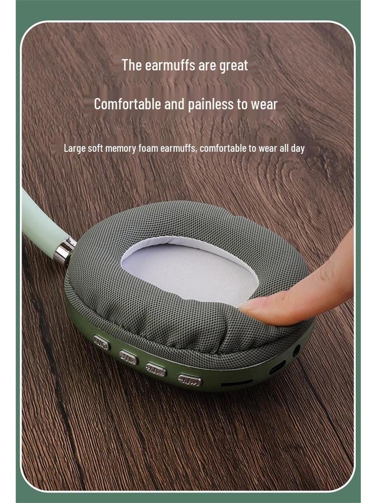 P9 Bluetooth Over-Ear Wireless Headphones: Sports, Gaming, Heavy Bass, Minimalist Style.