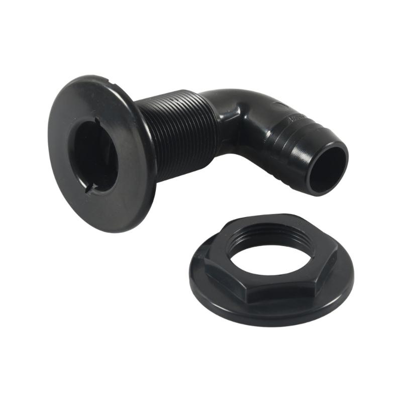 90 Degree Thru Hull Fitting Connector Leakproof Angled Thru Hull Fitting Bilge Pump Drain For Boating Boats Yacht