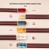 Luxury Imitation Jade & Chicken Wing Wood Chopsticks Set: Antibacterial, Mold-Resistant, Lacquer-Free, and Wax-Free In a Premium Gift Box.
