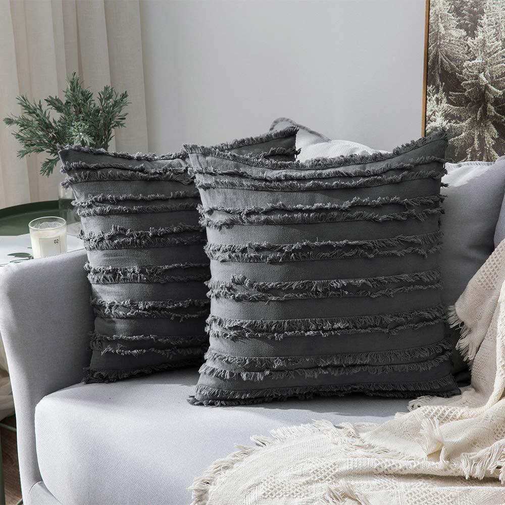 black boho throw pillows