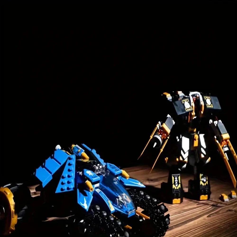 567PCS Technical Ninja Thunder Raider Mechanical Warrior Robot Mecha Building Blocks War Weapon MOC Model Toys For Kids Gift