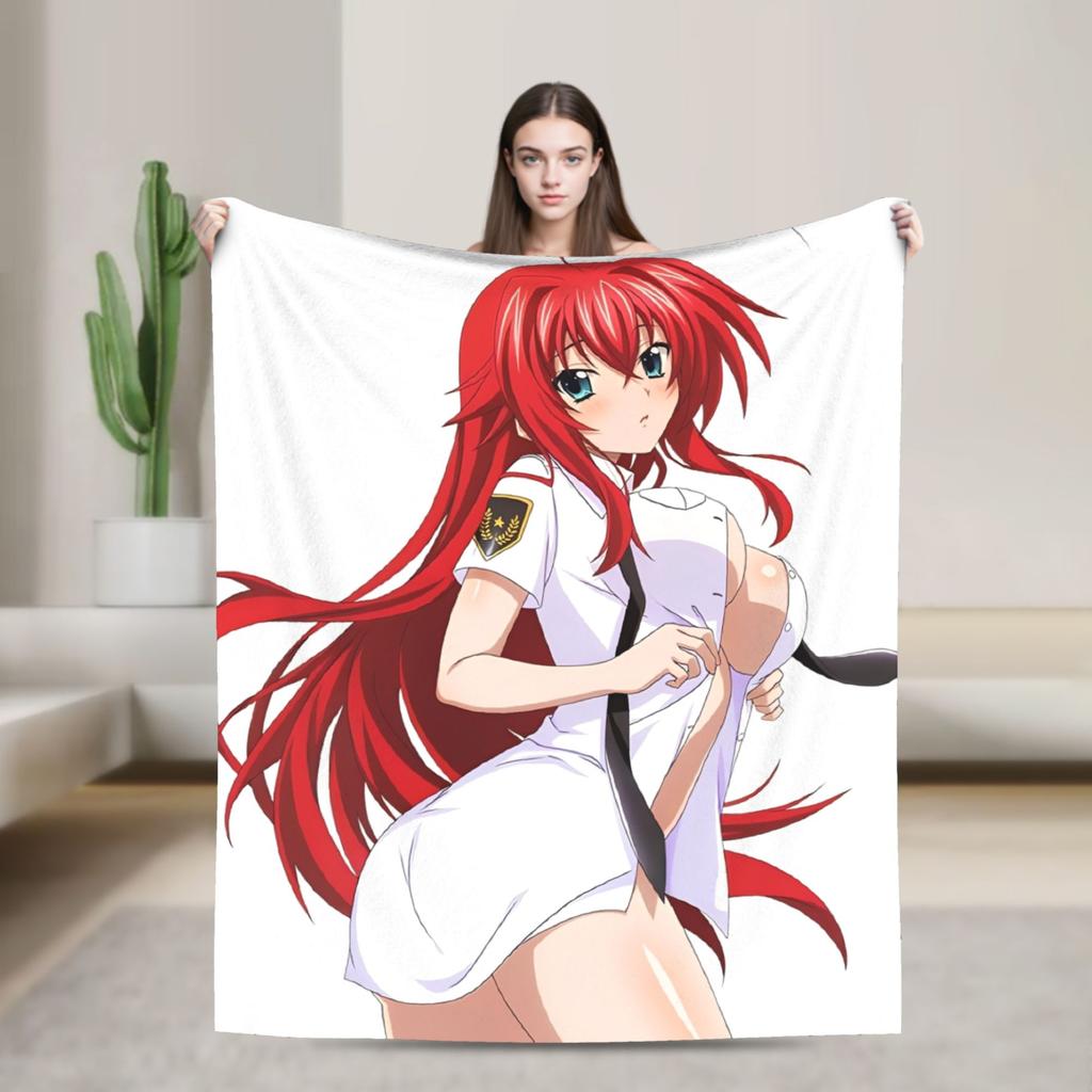 High School DxD Anime Blanket Quality Warm  Bedding Throws Autumn Travel Office Couch Chair Pattern Bedspread