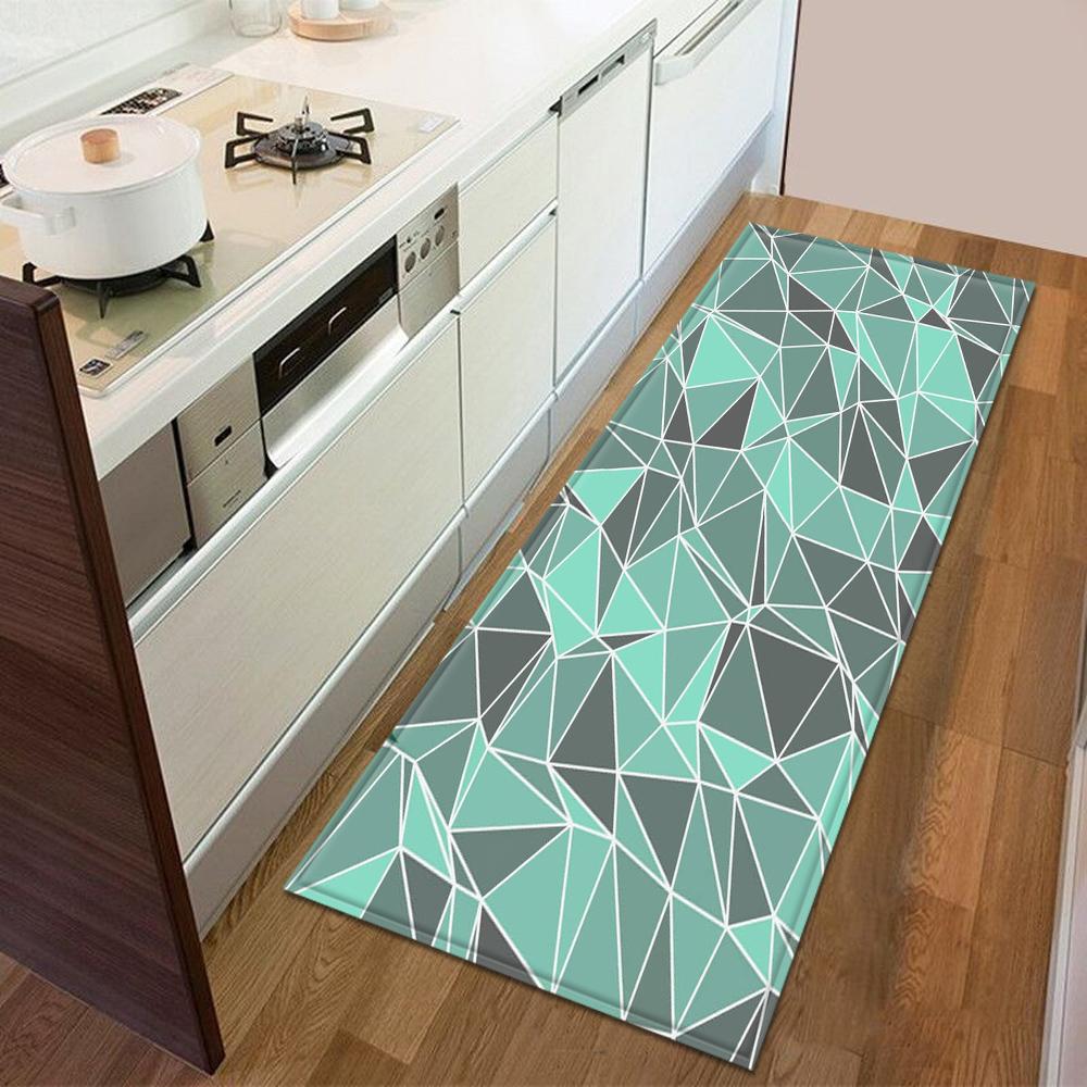Eingangstürmatte, Küche, Schlafzimmer, Teppich, rutschfester Boden, Flurteppich, modernes Druckmuster, Bodenmatte