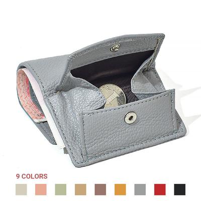 Nuevo Monederos de cuero PU para mujer, billeteras de piel de vaca para mujer, pequeño bolsillo para monedas, tarjetero Rfid, Mini monedero, bolso de mano