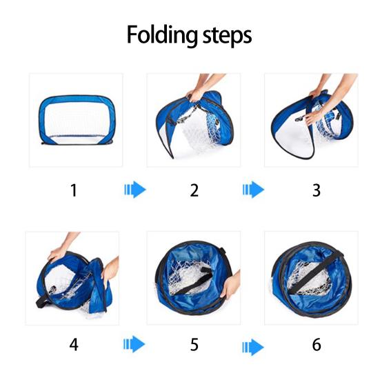 Football Gate Impact-Resistant Sturdy Construction Foldable Good Resilience Portable Heavy-Duty Soccer Games